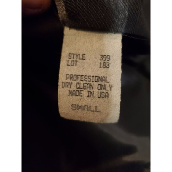 Pierre Dumas Boho Vintage Sz Small (8-10) Wool Jacket-Long Blazer blk, blue, gry - Picture 5 of 11